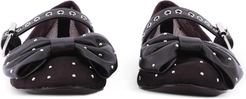 Bibi Lou Gaela ballerina's met strikdetail en studs Bruin - Foto 4