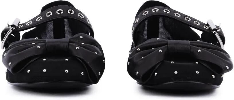 Bibi Lou Gaela ballerina's met studs en strik Zwart - Foto 3