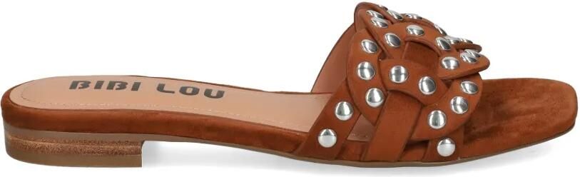 Bibi Lou Geweven sandalen met studs Bruin