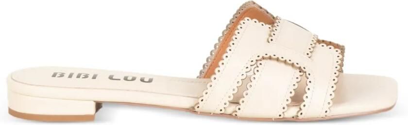 Bibi Lou Holly gewelfde sandalen met uitgesneden details Beige