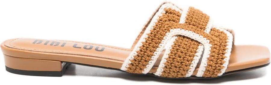 Bibi Lou Holly platte sandalen Bruin