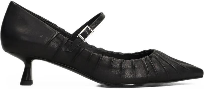 Bibi Lou Indara pumps met kitten-hak puntige neus en ruches Zwart