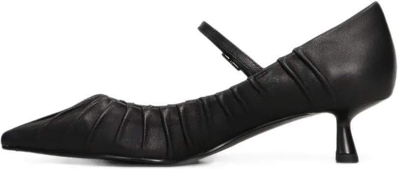 Bibi Lou Indara pumps met kitten-hak puntige neus en ruches Zwart - Foto 5
