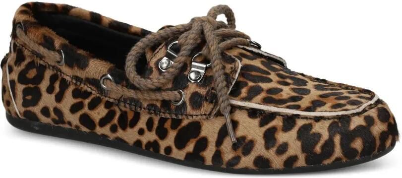 Bibi Lou Loafers met veters en luipaard-print Bruin - Foto 3