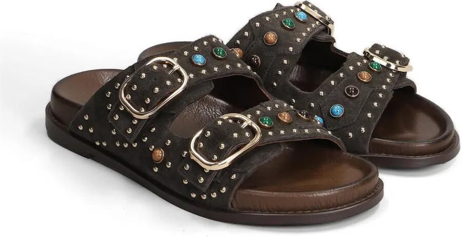 Bibi Lou Liner sandalen verfraaid met studs Bruin - Foto 3