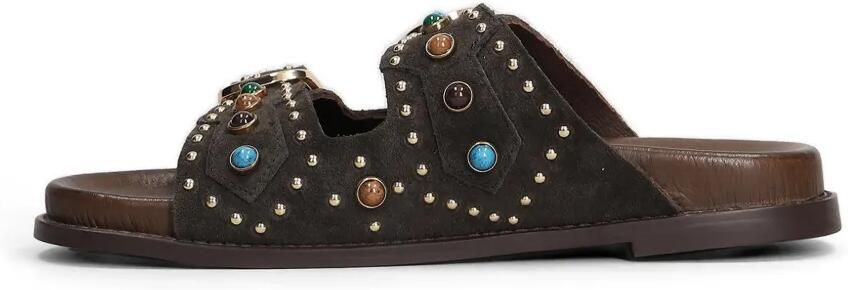 Bibi Lou Liner sandalen verfraaid met studs Bruin - Foto 5