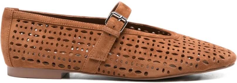 Bibi Lou Maia platte pumps met uitgesneden details Bruin