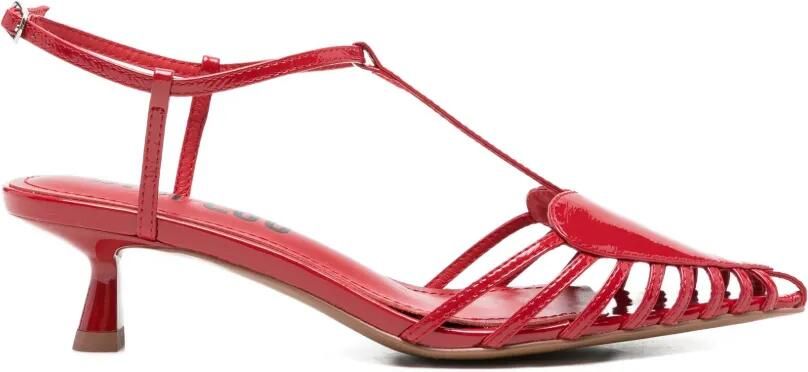 Bibi Lou May sandalen met hartpatroon Rood