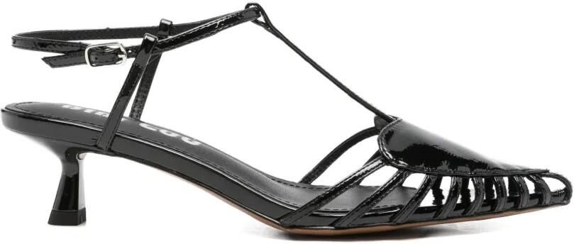 Bibi Lou May sandalen met hartpatroon Zwart