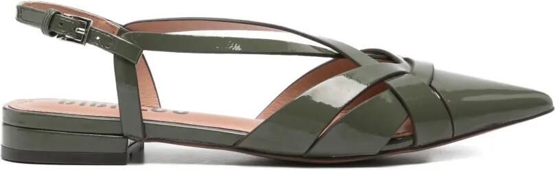 Bibi Lou Nolia sandalen met gelakte afwerking Groen