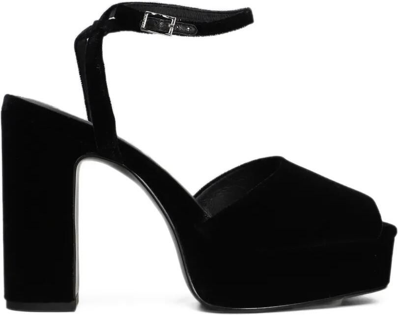 Bibi Lou Omen platform ankle-strap sandals Zwart