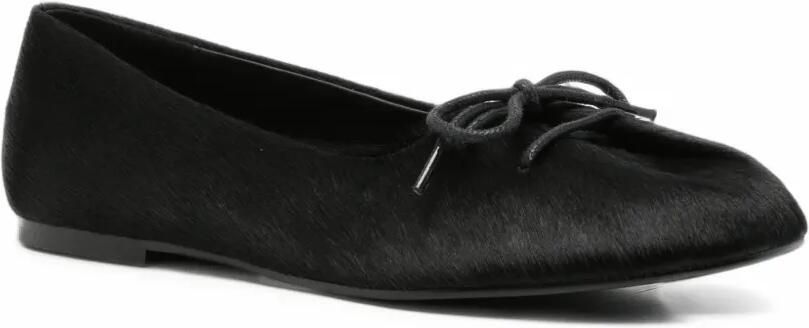 Bibi Lou Pao bow-detail calf-hair ballet flats Zwart - Foto 2