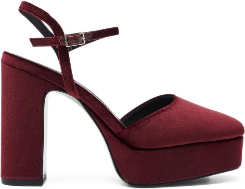 Bibi Lou platform buckle-fastening pumps Rood