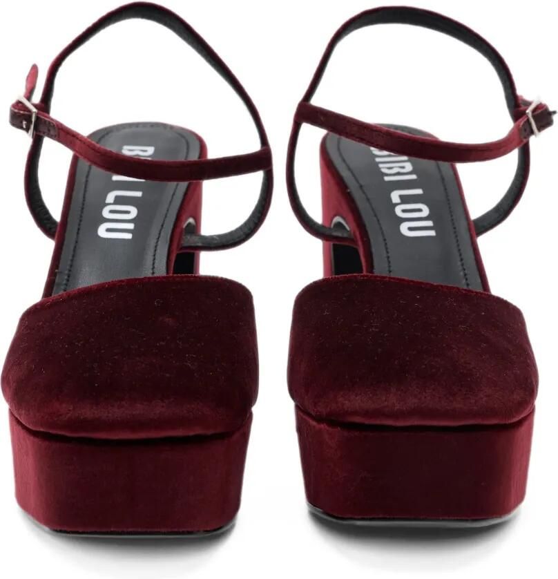 Bibi Lou platform buckle-fastening pumps Rood - Foto 3