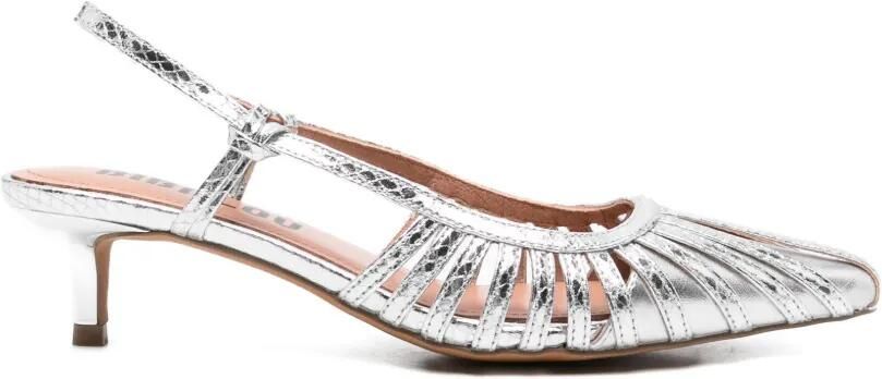 Bibi Lou Pumps met uitgesneden details Zilver