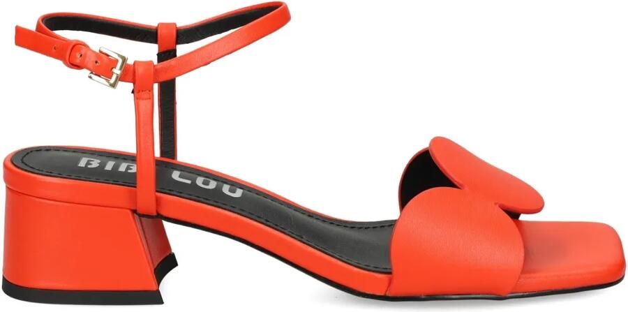 Bibi Lou Sandalen met blokhak en ronde hak Rood