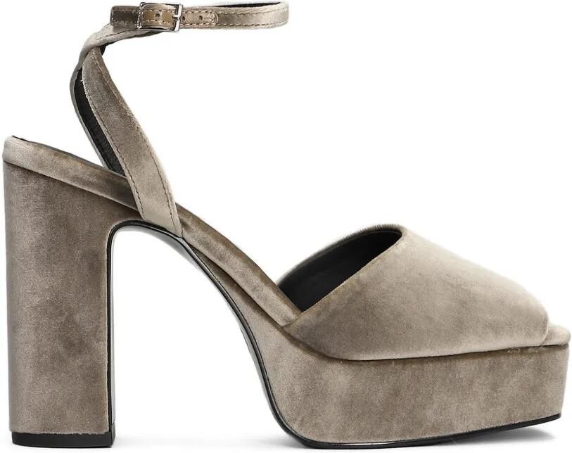 Bibi Lou Sandalen met plateauzool Grijs