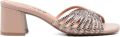 Bibi Lou Serabi leren sandalen verfraaid met kristallen Beige - Beige