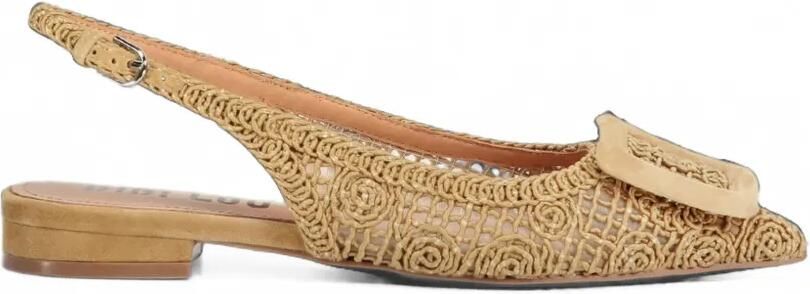 Bibi Lou Slingback ballerina's met gesp-detail Beige