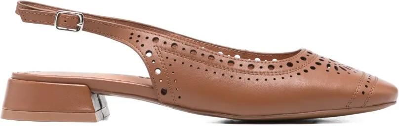 Bibi Lou Slingback ballerina's met uitgesneden details Bruin
