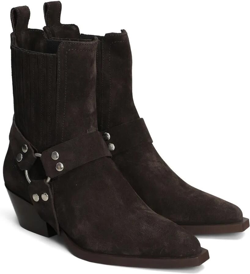 Bibi Lou Suède laarzen in western-stijl met harnasdetail Bruin - Foto 2