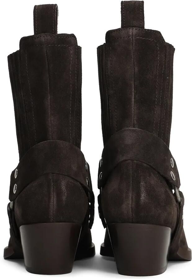 Bibi Lou Suède laarzen in western-stijl met harnasdetail Bruin - Foto 5