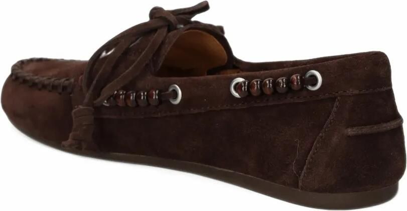 Bibi Lou Violetta beaded suede loafers Bruin - Foto 3