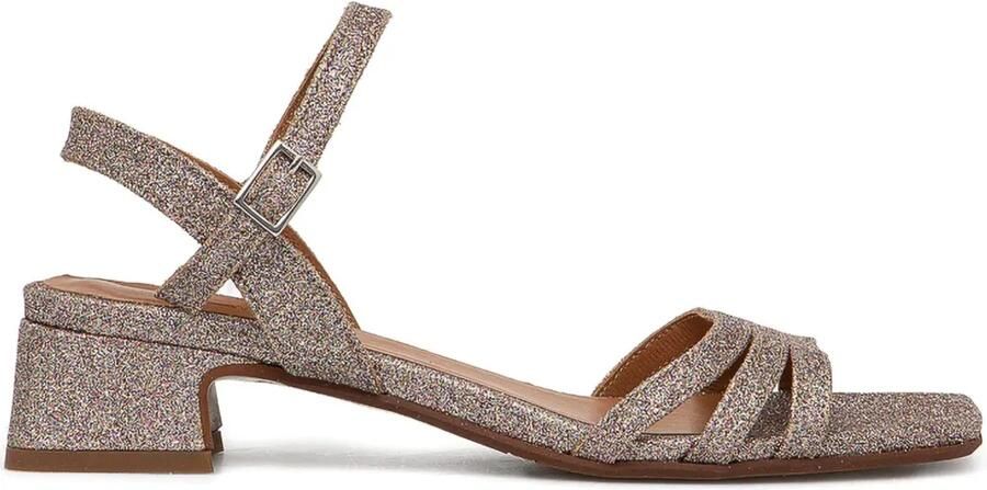BILLI BI 35 mm sandalen met blokhak en glitters Roze