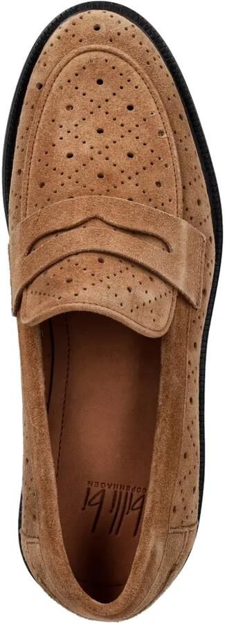 BILLI BI A19689 penny loafers met geperforeerde details Beige - Foto 4