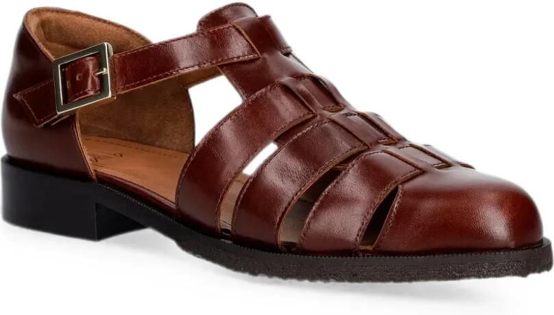 BILLI BI A6315 gekooide sandalen met gesp Bruin - Foto 2