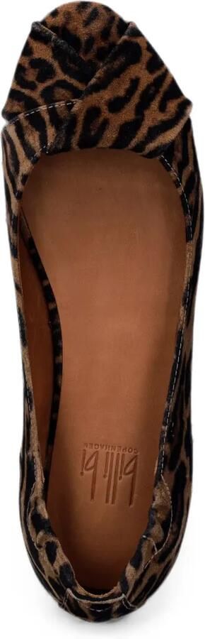 BILLI BI A9410 pumps met luipaardprint en open neus Beige - Foto 4