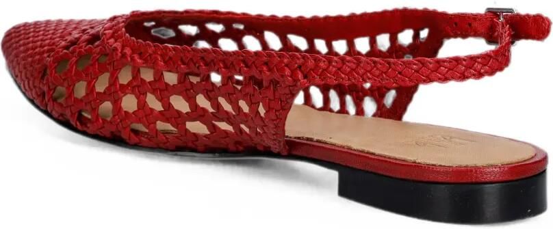 BILLI BI A9571 geweven slingback pumps Rood - Foto 3