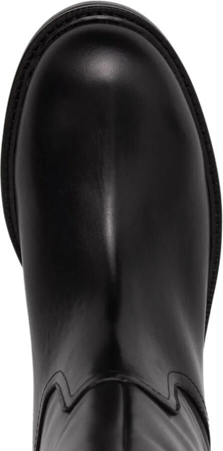 BILLI BI B1277 leren laarzen met gespdetail Zwart - Foto 2