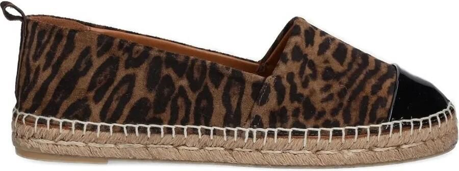 BILLI BI Espadrilles met luipaardprint Bruin