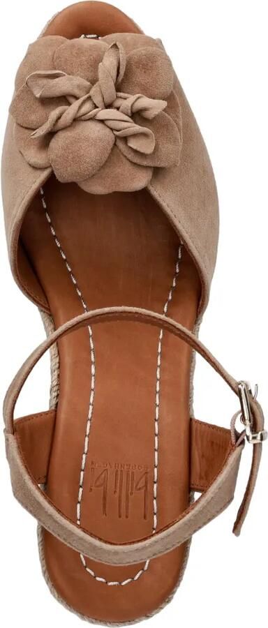 BILLI BI Espadrilles met sleehak en bloem-applicatie Beige - Foto 4