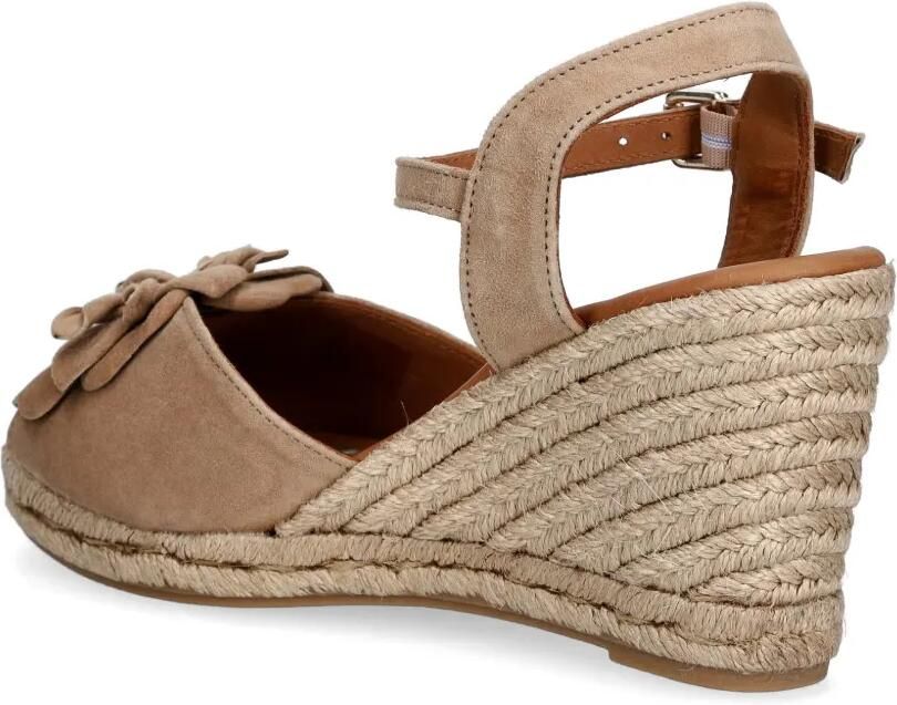 BILLI BI Espadrilles met sleehak en bloem-applicatie Beige - Foto 3