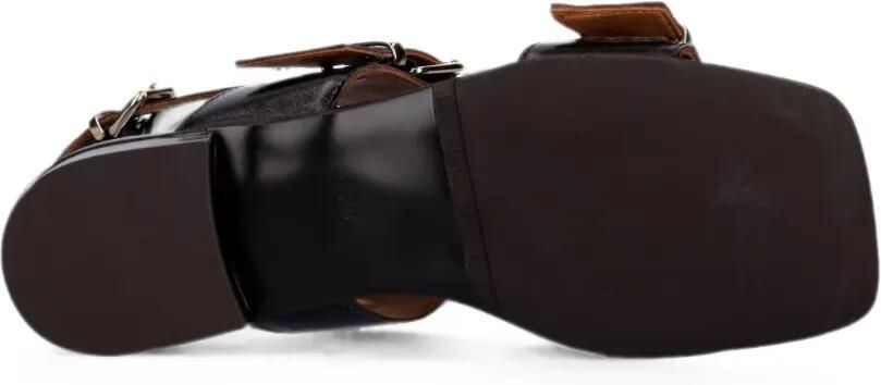 BILLI BI Platte sandalen met gespbandje Bruin - Foto 5