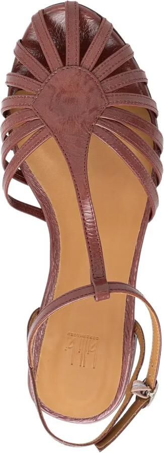 BILLI BI Platte sandalen met T-bandje Roze - Foto 4