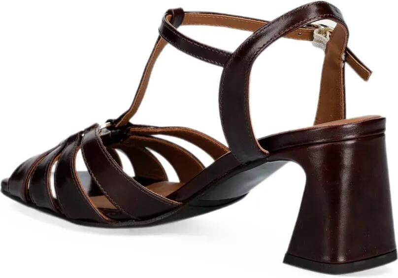 BILLI BI Sandalen met hak en T-bandje Bruin - Foto 2