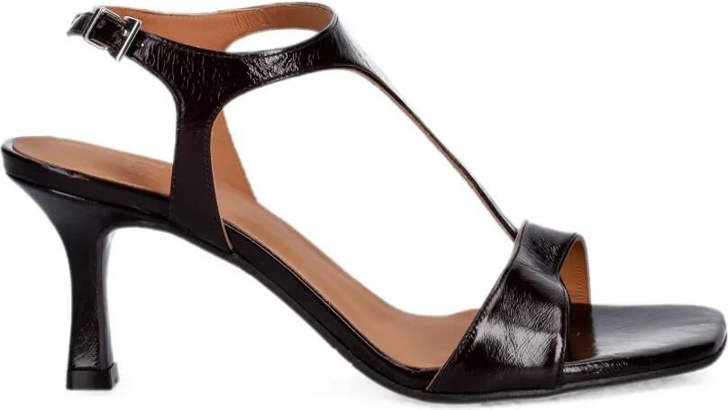 BILLI BI Sandalen met hak en T-bandje Bruin