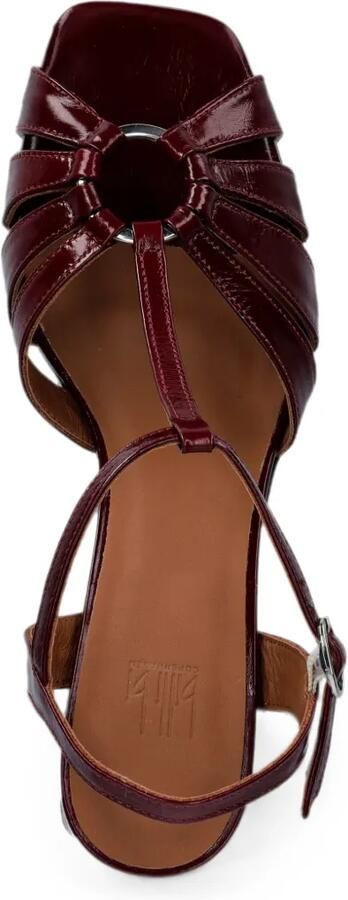 BILLI BI Sandalen met hak en T-bandje Rood - Foto 4