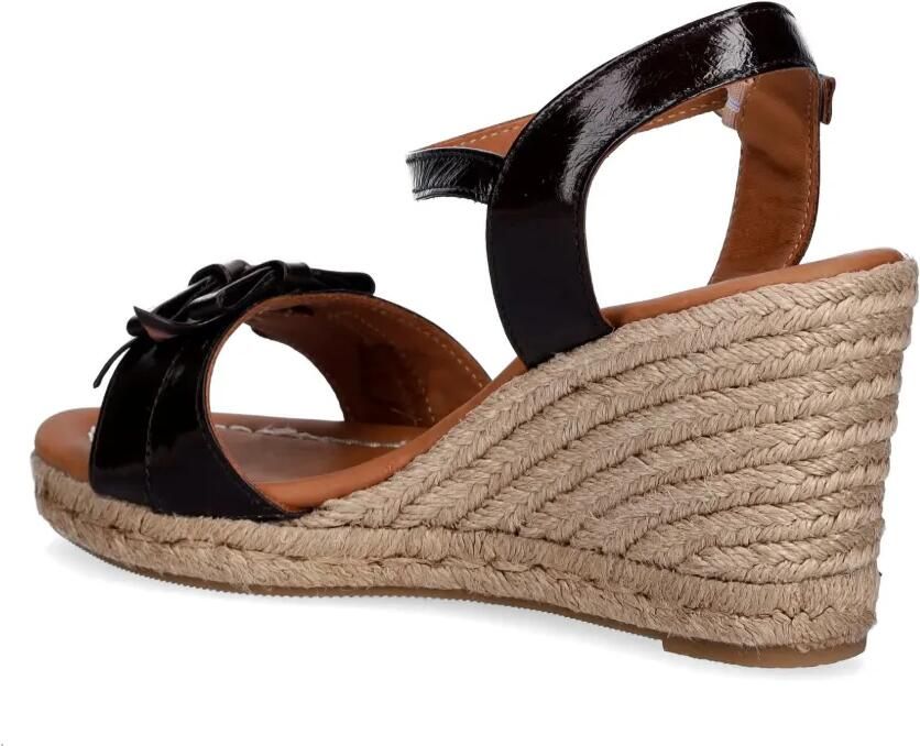 BILLI BI Sandalen met sleehak en strikdetail Bruin - Foto 2