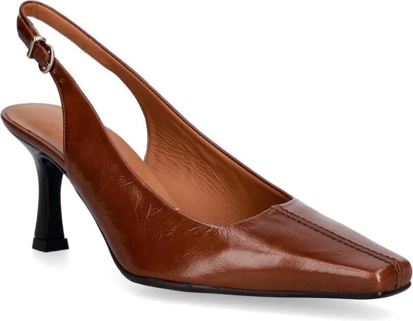 BILLI BI Slingback pumps met vierkante neus Bruin - Foto 2