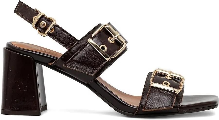 BILLI BI Slingback sandalen met gesp Bruin