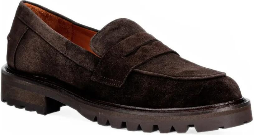 BILLI BI Suède loafers met chunky zool Bruin - Foto 2