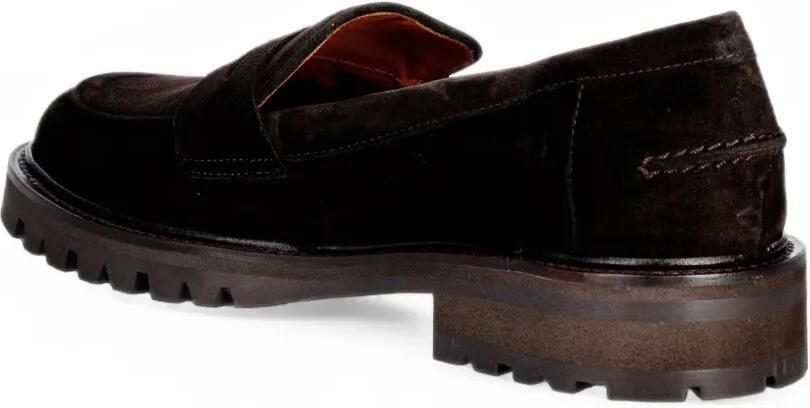 BILLI BI Suède loafers met chunky zool Bruin - Foto 3