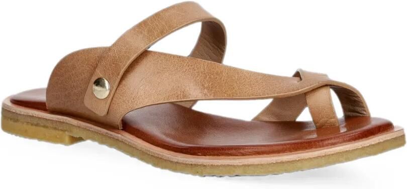 BILLI BI T7002 sandalen met gekruiste bandjes en neus Beige - Foto 4