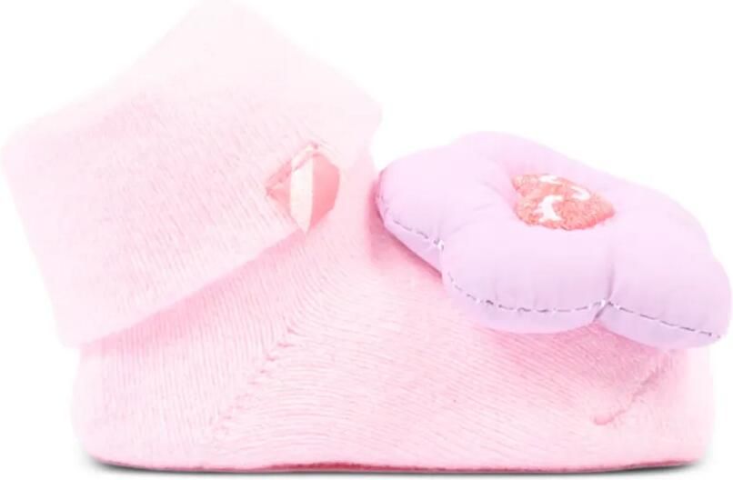 Billieblush Babyschoentjes met bloe -patch Roze
