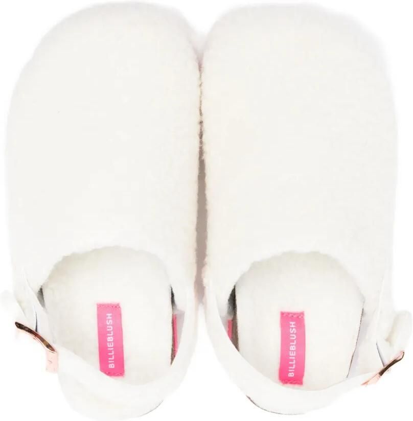 Billieblush Fluffy slingback slippers Wit - Foto 2