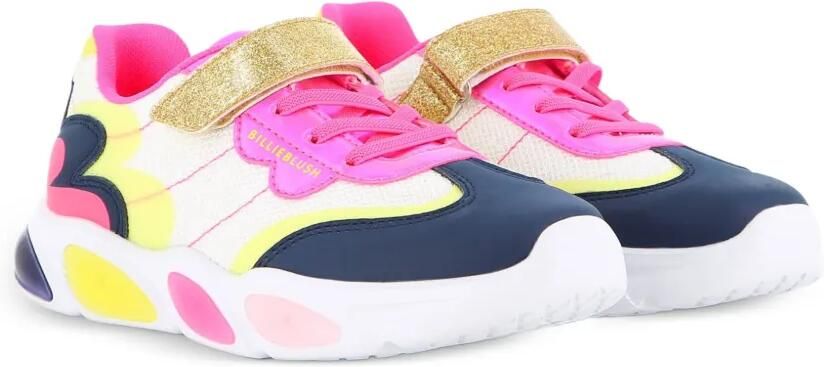 Billieblush glitter touch-strap sneakers Wit